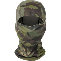 JJiaoLinin Camouflage Tactical Balaclava, Camo Face Mask, Balaclava, Men's Camouflage Balaclava, Face Cover, Ski Mask, Balaclava for Outdoor Sports, Running, Motorcycle, Green