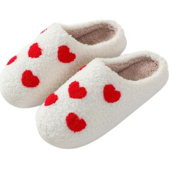 YAQUEKOU Slippers Women's Winter Men's Slippers Plush Slippers Cartoon Slippers Teenager Girls Cuddly Warm Slippers