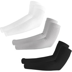 3 Pairs of Arm Sleeves, Arm Sleeves, Gaming Basketball, Unisex Arm Warmers, Summer, Compression Arm Warmers, Men's Sun Protection for Outdoors, Concealing Tattoos