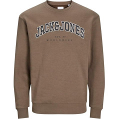 JACK&JONES JUNIOR Boys' Jjecaleb Varsity Sweat Crew Neck Sn Mni Sweatshirt