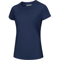 MAGCOMSEN Women's Lightweight Summer Outdoor Shirts UV Short Sleeve Fitness T-Shirt Quick Dry Functional Shirts UPF 50+ Training Shirt Plain Leisure T-Shirt for Jogging Hiking