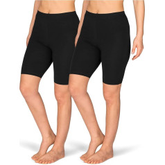 SES Women's Cycling Shorts Pack of 2 32-58 Cotton Comfortable Women's Cycling Shorts Cotton with Perfect Fit Suitable as Cycling Shorts Women's Short for Dress