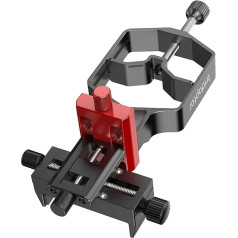 Tridaptor 3-Axis High Precision Universal Digiscopier Adapter: Metal Mount for Connecting Smartphone to Telescopic Spotting Scope, Monocular Microscope, Binoculars (tridaptor only)