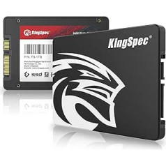 KingSpec 1TB 2.5 Inch SATA SSD Hard Drive Internal SATA 3 Internal SSD 3D NAND Flash, Compatible with Desktop/Laptop