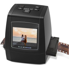 Mini Digital Scanner for Movies and Slides, Converts Negatives and Slides from 35mm, 126, 110, Super 8 and 8mm Films to 22MP JPEG Images, 2.4
