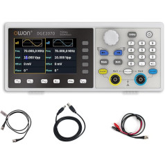OWON DGE2070 Arbitrary Waveform Generator AWG 14bit Vertical Resolution 2CH 70MHz 300MSa/s 3.6 Inch LCD Digital Signal Generator