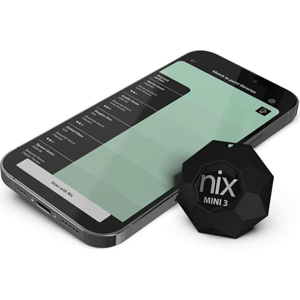 Nix Mini 3 Color Sensor - Color Adjustment, CMYK, RGB, HEX. - Real Pipette Tool - For Painters, Graphic Designers and More