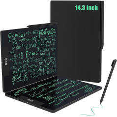 Czemo LCD Writing Board, 14.3 Inch Foldable LCD Painting Board for Adults, Office, Digital Drawing Board with 0.5 mm Monochrome Lines, Writing Drawing Pad for Notes, Memo, To Do Lists, Sketches