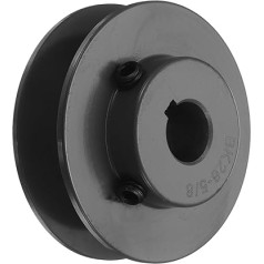sourcing map BK26-5/8 Keilriemenscheibe, 5/8 Zoll Bohrung 2,75 Zoll OD Single Groove Web Sheave Bored-to Size Sheave, Gusseisen, Riemenabschnitt für 3L oder B Riemen