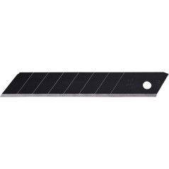NT Cutter 18mm Heavy Duty Ultra Sharp Black Snap Off Blades 10 Blades / Pack 1 Pack (BL13P) 58 Degree