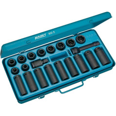 HAZET 900S Hexagon Traction Profile Impact Socket Set - Multi-Colour