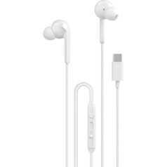 Dudao X3C+ USB-C vadu 1,2 m garas austiņas ausīm - baltas