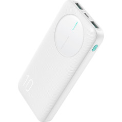 Powerbank JR-PBF12 10000mAh 2.4A 2x USB-A 1x USB-C - balts