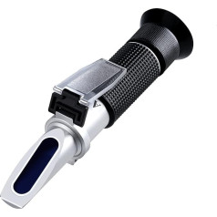 Refractometer Wine, Brix Refractometer Double Scale Brix 0-40% and Alcohol 0-25% Vol, Wine Refractometer for Measuring Sugar Content and Predicting Wine Alcohol Content