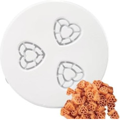 Hearts - Pastina Biscuit Cookies Christmas - Accessories for Pasta Maker Pasta Disc Compatible with Pasta Maker Avance Matrices Pastadisc for Homemade