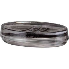 Sealskin Mood Soap Dish Glass Soap Dish Grey W x H x D: 137 x 29 x 100 mm