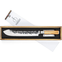 Forged Olive Butcher Knife 25.5cm Handmade in Wooden Box