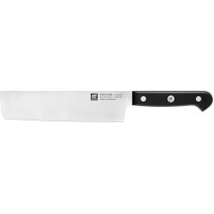 ZWILLING Gourmet Nakiri Knife, 17 cm, Stainless Special Steel, Ergonomic Plastic Handle, Black, Made in Germany