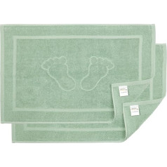 Bath Mat Quality 100% Cotton Mint Green (5706) 50 x 70 cm 700 g/m2 Pack of 2