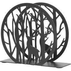 Cabilock Christmas Napkin Holder Napkin Stand with Deer Napkins Rack Napkin Dispenser Table Cloth Dispenser Freestanding Metal Napkin Stand for Home