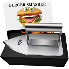 Smash Burger Press, Stainless Steel Burger Smasher, Funny Burger Press, Men's Gifts, Dad Gift