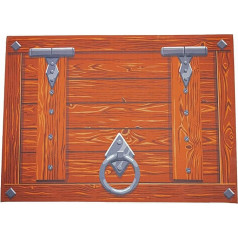 getDigital Trap Door Bathroom Mat - Bath Mat for Geeks, Nerds and Role Players, Non-Slip Shower Mat for Bathroom - Red/Black, 70 x 50 cm