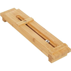 Adjustable Whetstone Holder, Sink Bridge Grinder Holder, Bamboo Wood, Adjustable Expandable Sharpening Stone Holder, Whetstone Stand
