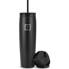 IRON °FLASK Nomad Tumbler - 828 ml, 2 Lids (Straw/Flip), Vacuum Insulated Stainless Steel Bottle, Double Walled, Thermal Coffee Travel Mug, Water Metal Canteen