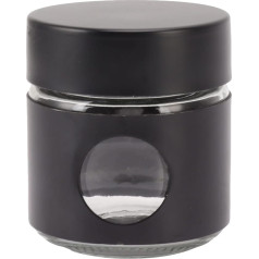 Coffee Canister, Coffee Bean Storage Container, Small and Portable Coffee Container, Food Storage Container for Bars, Parties, Families, Restaurants, Kitchens (Black)