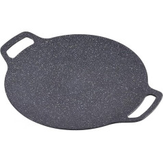 Korean Grill Pan, Korean Non-Stick Grill, 6-Layer Round BBQ Grill Plate for Electric Hobs, Induction Gas Stoves (34 cm)
