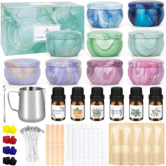 LFENYIGI Candle Making Set - Candle Making Kit for Children and Beginners, Contains Beeswax, Essential, Dyes, and More DIY Candle Making Accessories