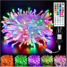 BrizLabs Christmas Fairy Lights, 20 m 200 LED Colourful, Colour Changing RGB Lighting, Plug-In, Waterproof, for Indoor and Outdoor Use, for Children's Room, Home, Party, Garden, Balcony, Halloween