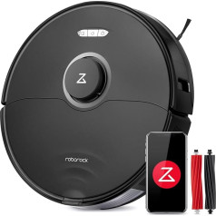 roborock S8 Robot Vacuum Cleaner with Double Brush & 6000Pa & 3D Textured Lightweight Obstacle Avoidance Vacuum Cleaner Robot Compatible with Alexa for Pet Hair (Upgrade S7)