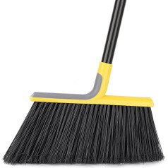 Outdoor Broom for Floor Cleaning, 58 Inch Heavy Duty Commercial Broom for Sweeping Concrete Yard Garage Patio Indoor Home Kitchen Office Lobby