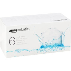Amazon Basics Carafe Filter Cartridges - Fits Brita Maxtra Carafes, But Not Maxtra+, 6 Pack (Pack of 1)