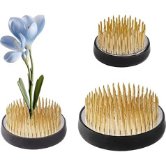 WANDIC Flower Frog, 2 Pieces Round Flower Holders Flower Arrangements Base Flower Stakes Frog for Flower Arrangement Art Home Office Decoration (Flower Frogs - Small Size)