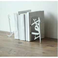 IWA Concept | IQRA Arabic Metal Bookend | Home Decoration or Islamic Decoration for Table or Shelves | Home Decorations for Ramadan Gifts | Eid Decorations | (Silver)