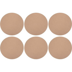 10 Inch Round Pottery Disc Plate, 6 Pieces Pottery Disc Plates for Pottery Wheel, 1/3 Inch Thick Clay Casting Plates