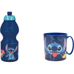 4797 First Day to School Set Microwave 350ml and 400ml Water Bottle Reusable BPA Free