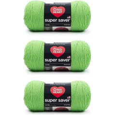 Red Heart Super Saver 3 Pack 198g Acrylic 4 Medium Worsted 330m Knitting Crochet Spring Green Yarn