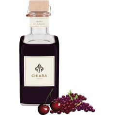 Room Fragrance Black Bacchus 500 ml Bottle + Sticks Made in Italy Grapes Strawberry - Grape Must - Amarena