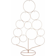 Iron Christmas Tree Height 82 cm 18 Hooks Gold Xmas