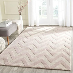 Safavieh Stella Textured Area Rug, Wool, Purple/Ivory, 182 X 274 cm