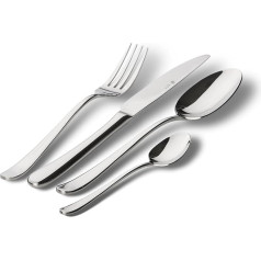 Paul Wirths Blues Cutlery Set for 6 People, Harmonious Design Shapes for Special Elegance, Cutlery Set for 6 People, Made of 18/10 Polished Stainless Steel, Dishwasher Safe, 24-Piece Cutlery Set