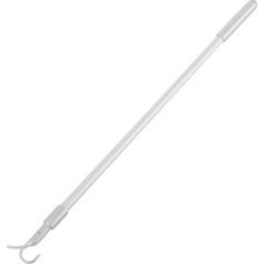 Cabilock Telescopic Pull Rod, Universal Telescopic Pull Rod, Adjustable Curtain Rod, Aluminum Alloy Vertical Blind Rod for Cordless Window Blinds and Blinds, Silver