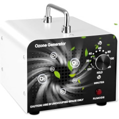 Ozone Generator 30,000 mg/h Industrial Ozone Air Purifier Ozone Device with 120 Min Timer for 300 ㎡ Odour Killer for Home Cars Rooms Offices Garages Smoke and Pets