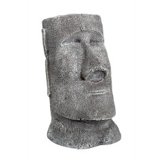 Moai Decorative Figure Head 31 cm High Decoration Grey Heavy Stable Modern Design