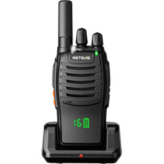 Retevis H777H Radio, Walkie Talkie with Hidden Display LED, Readability, One-Click Pairing H777, USB-C, VOX, Emergency Alarm, Walki Talki for Camping, Cycling (1 Piece, Black)