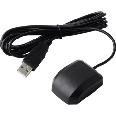 Geekstory VK-162 G-Mouse USB GPS Dongle M8030 Chip 72 Channel Navigation Module External GPS Antenna Remote Mount USB GPS Receiver with Flash for Raspberry Pi Support Google Earth Window Linux