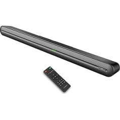 Heymell 150 W Bluetooth Soundbar for TV Devices without Subwoofer, Clear Voice, No Noise, 6 x Surround Sound Speakers, TV, HDMI eARC Optical Aux Wall Mount